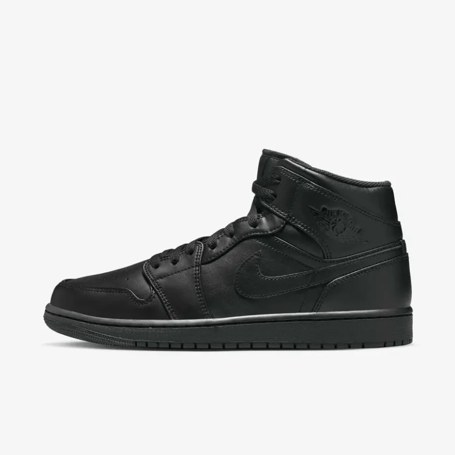 Tênis Nike Air Jordan 1 Mid - Sapatilhas para Mulher · Preto / Preto