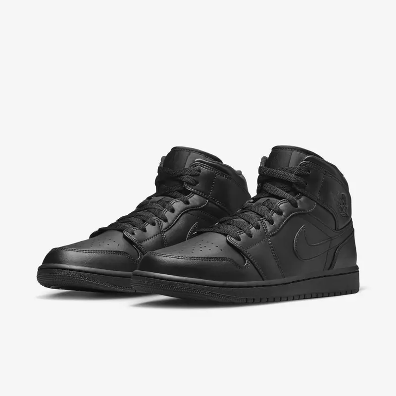 Tênis Nike Air Jordan 1 Mid - Sapatilhas para Mulher · Preto / Preto
