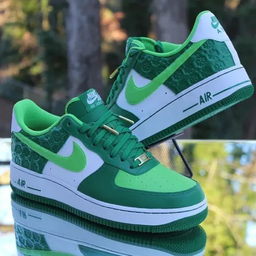 Tênis Nike Air Force 1 Low St. Patrick’s Day · Verde / Preto