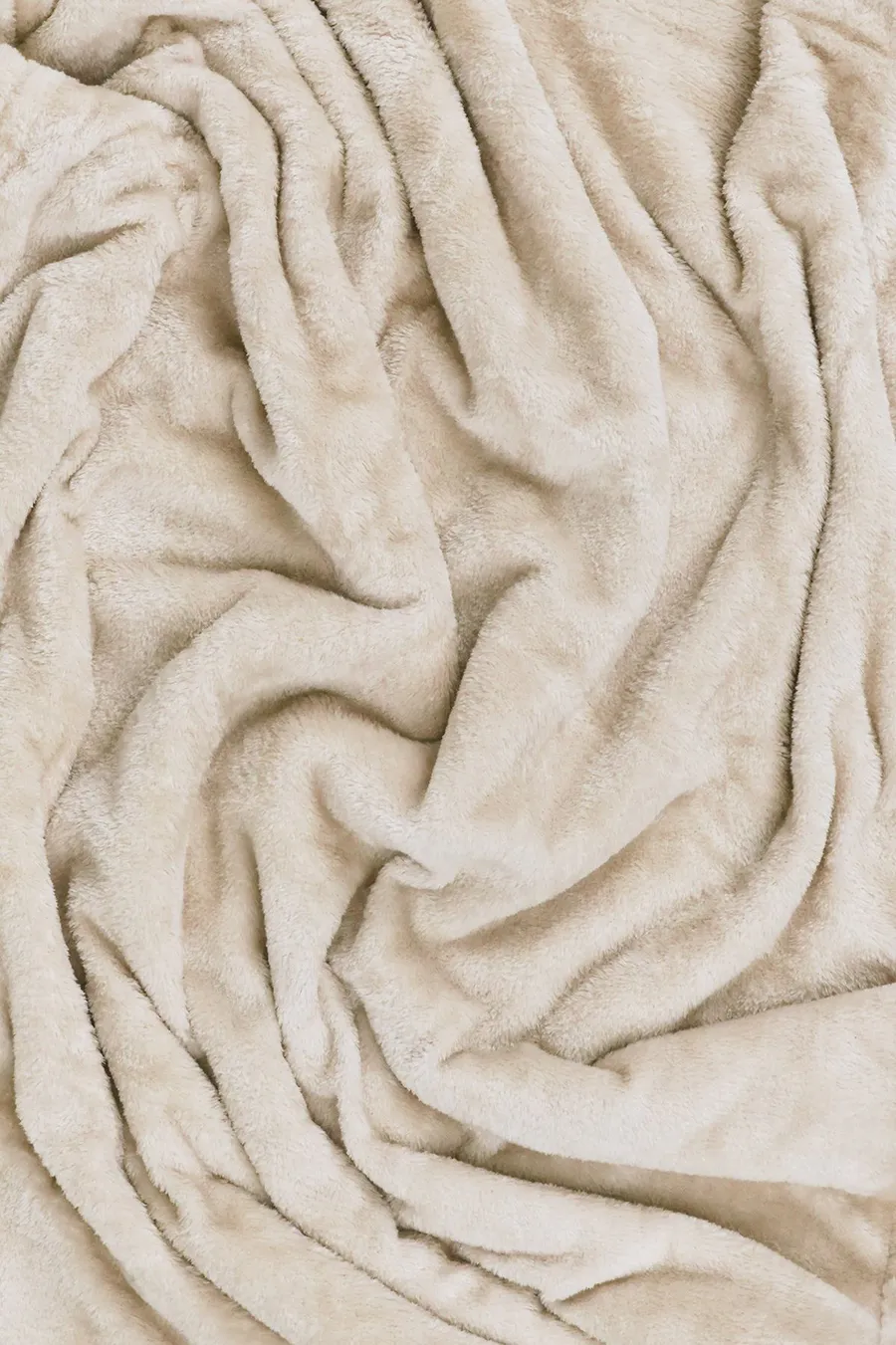Manta Sherpa em poliéster · Bebé · Creme