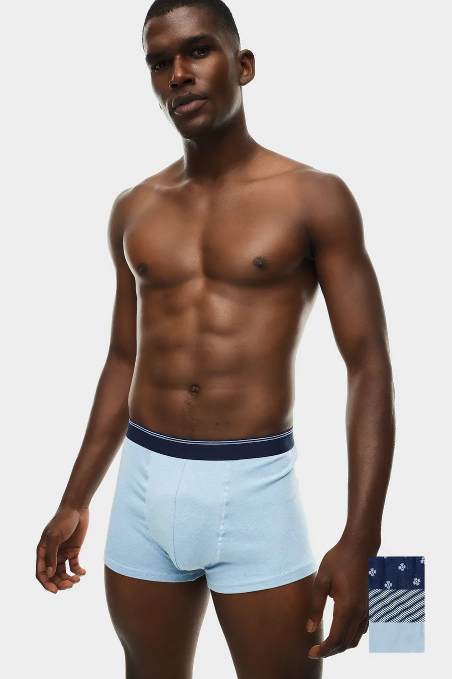Boxers pack de 3 · Homem · Azul Marinho · Modelo 4