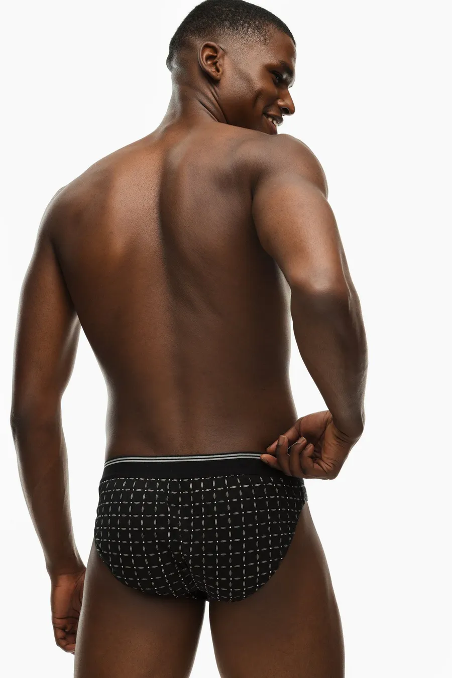 Cuecas pack de 5 em algodão · Homem · Cinzento