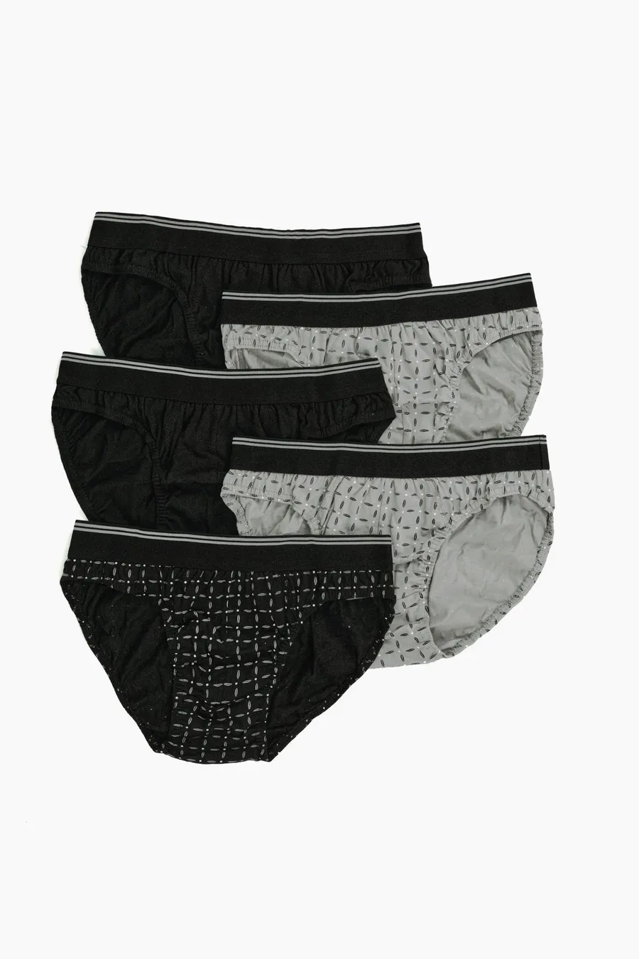 Cuecas pack de 5 em algodão · Homem · Cinzento
