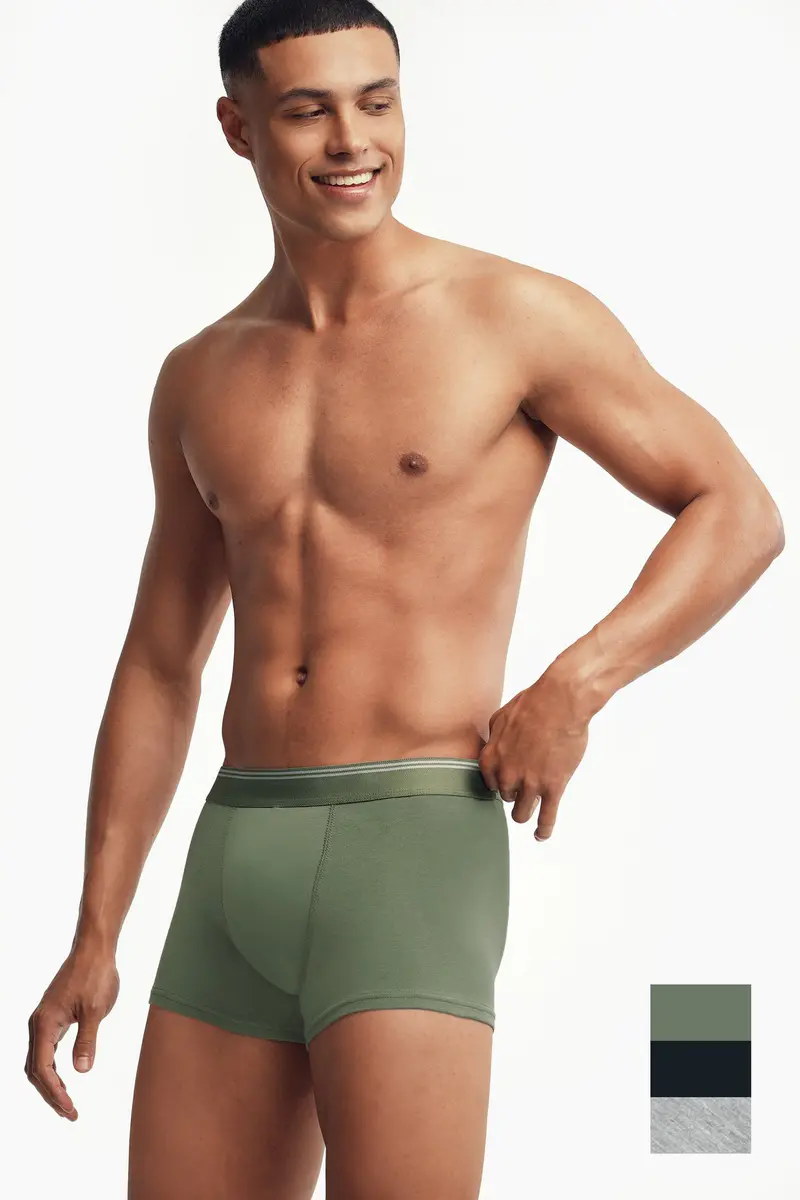 Boxers pack de 3 · Homem · Verde Oliveira