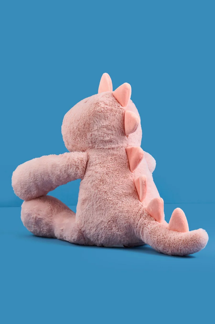Peluche Dino em poliéster · Bebé · Rosa Bebe