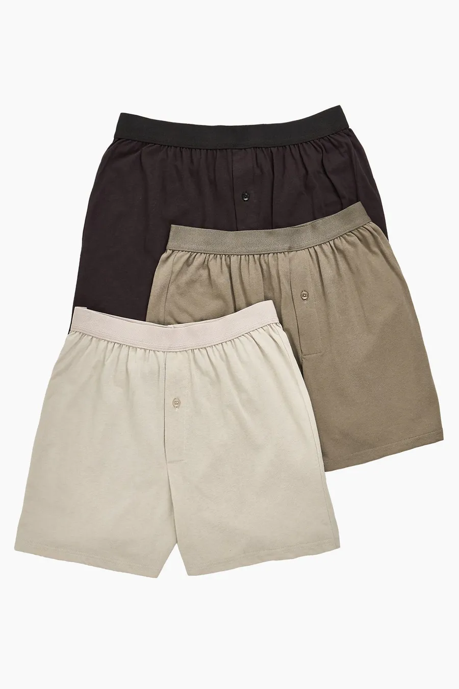 Boxers pack de 3 em algodão · Homem · Creme