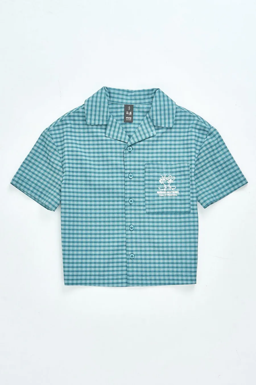 Camisa Boxy em algodão · Menino · Azul