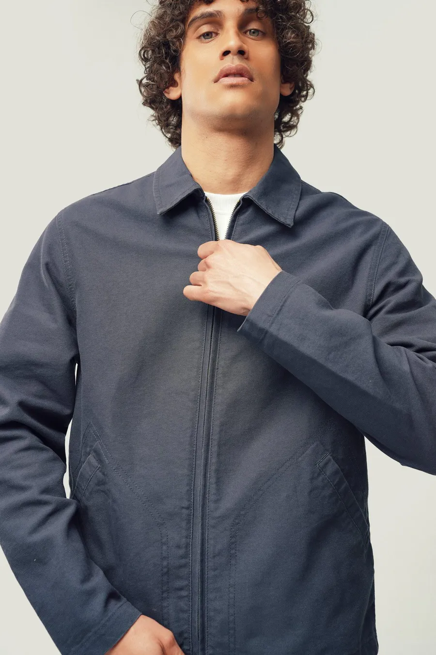 Casaco Coach em algodão · Homem · Azul