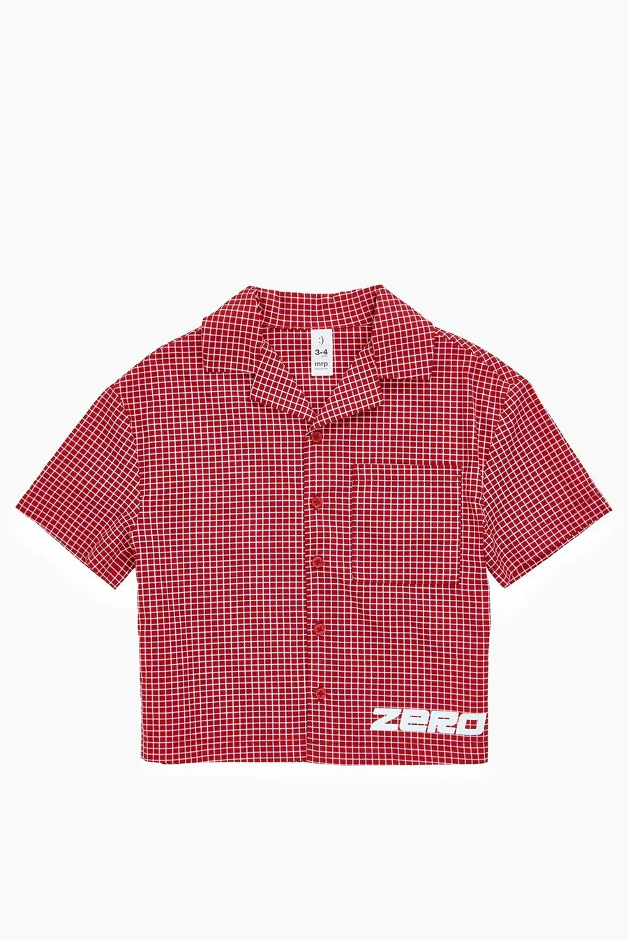 Camisa Boxy em algodão · Menino · Vinho