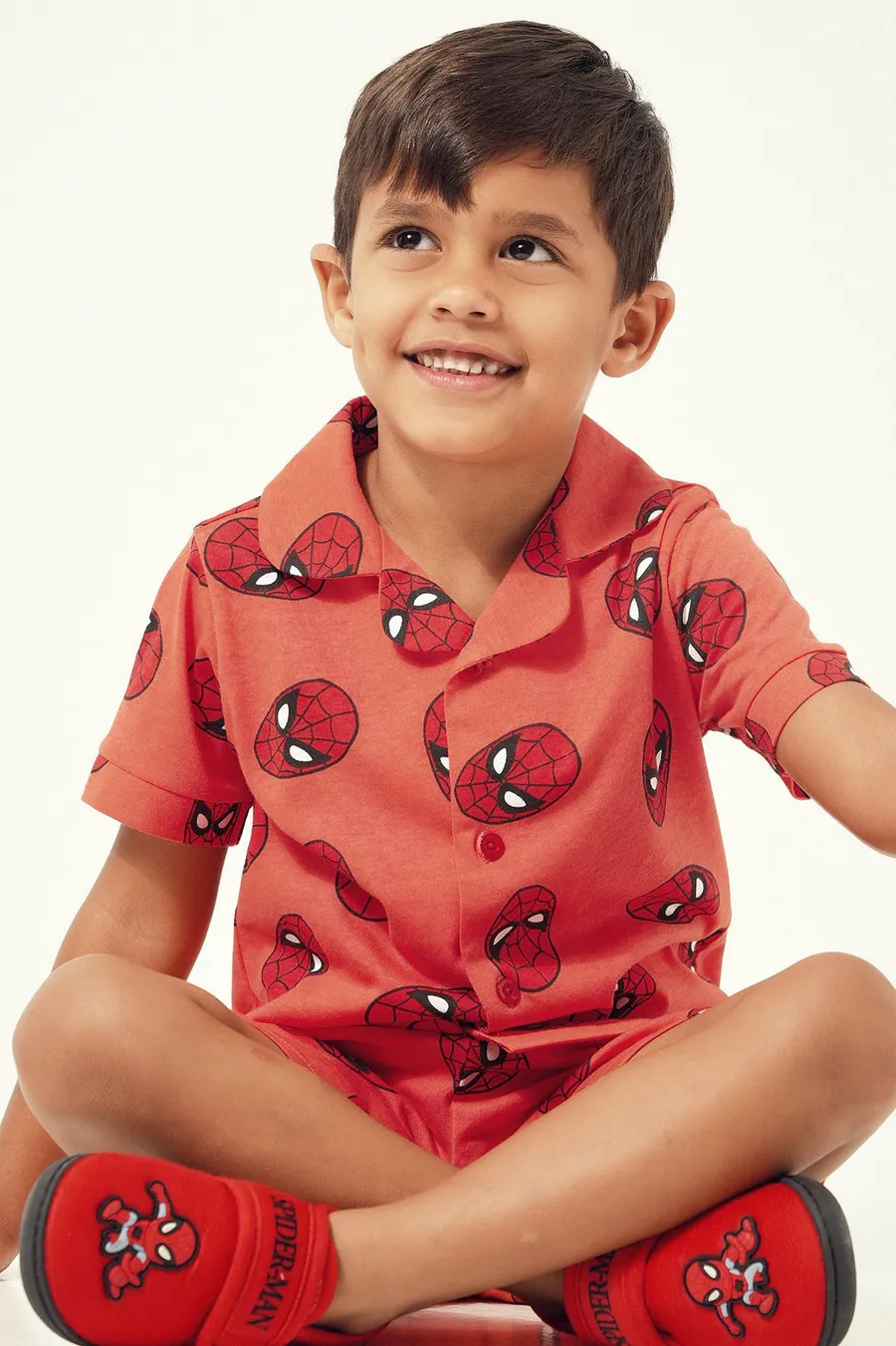 Pijama Spider-Man em algodão · Menino · Vermelho