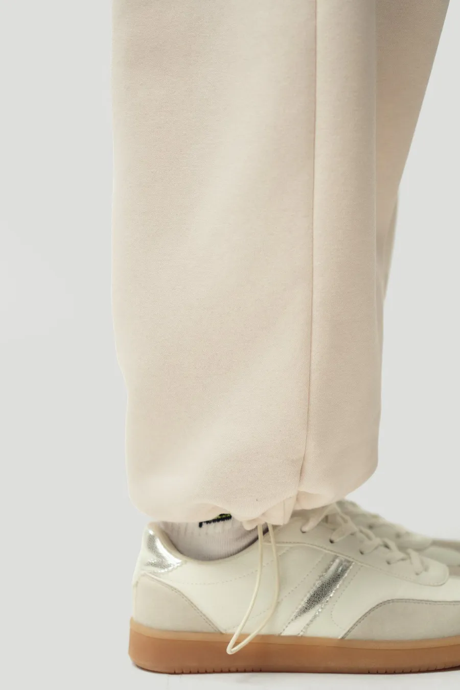 Calças jogger Baggy Boyfriend · Menina · Branco Sujo