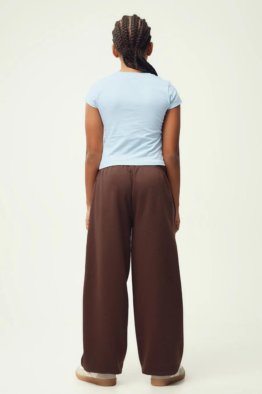 Calças jogger Baggy Boyfriend · Menina · Castanho