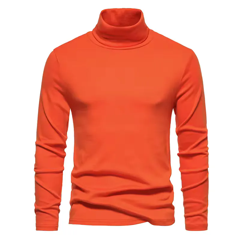 Pull Masculino de Col Rolê – Estilo e Conforto para o Inverno · Laranja