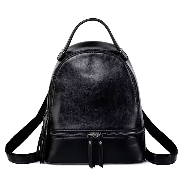 Mochila Feminina Premium em Couro Genuíno com Design Moderno