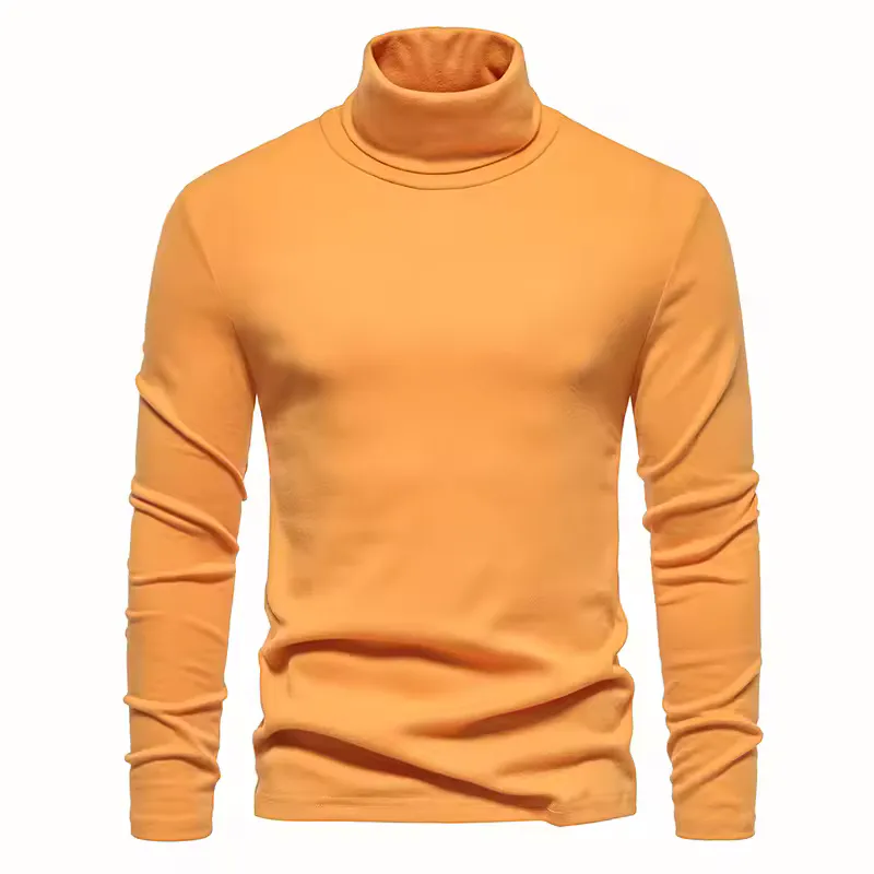 Pull Masculino de Col Rolê – Estilo e Conforto para o Inverno · Amarelo