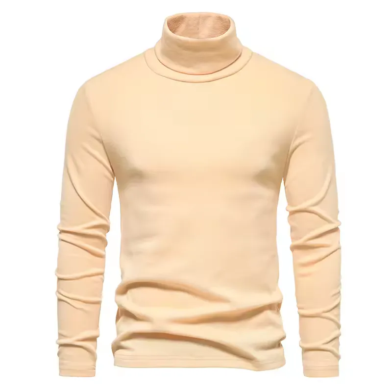 Pull Masculino de Col Rolê – Estilo e Conforto para o Inverno · Caqui