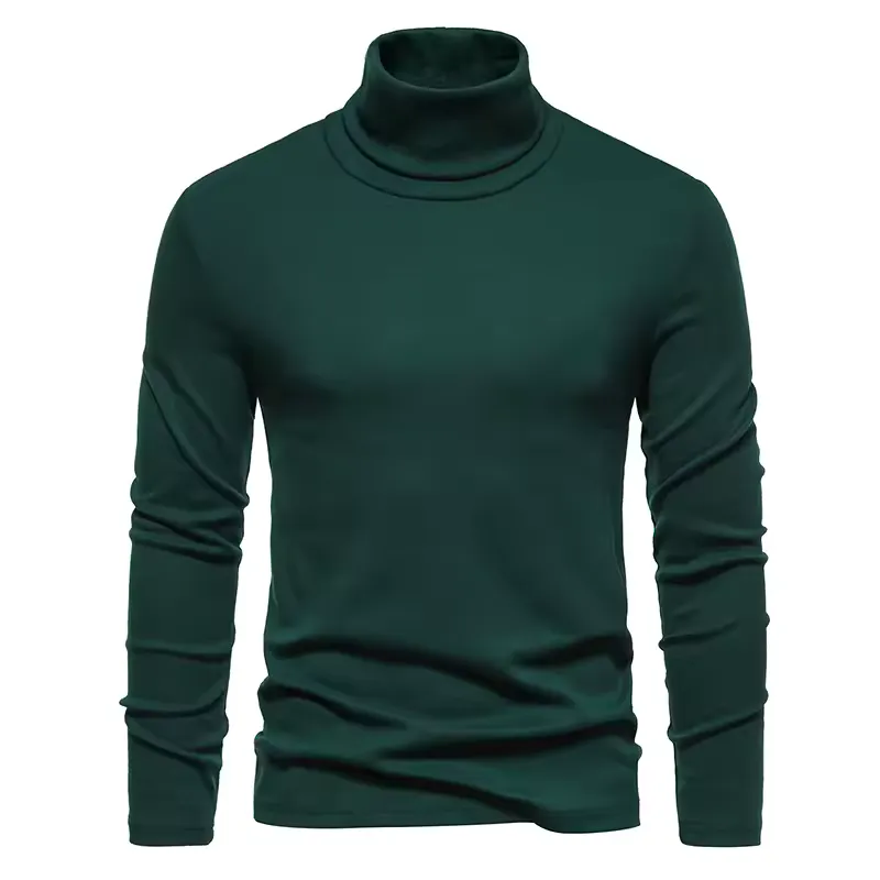 Pull Masculino de Col Rolê – Estilo e Conforto para o Inverno · Verde