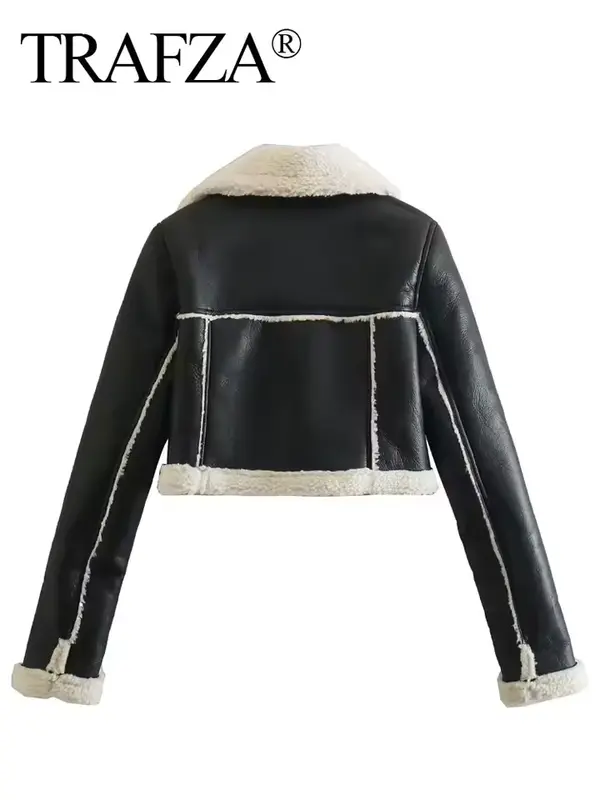 Casaco Feminino Forrado Vintage Lapela Clássica