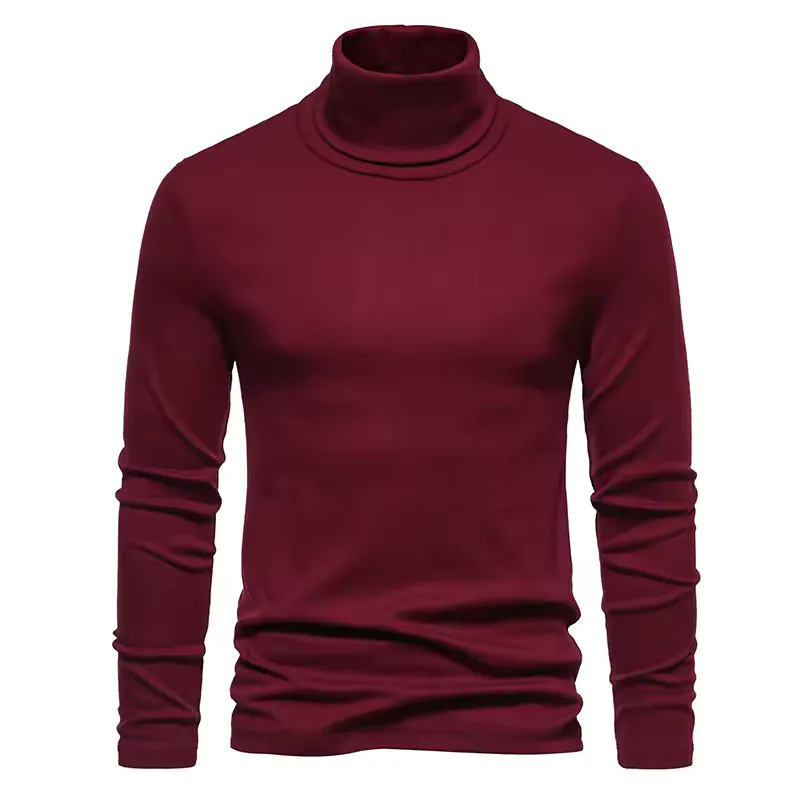 Pull Masculino de Col Rolê – Estilo e Conforto para o Inverno · Vinho