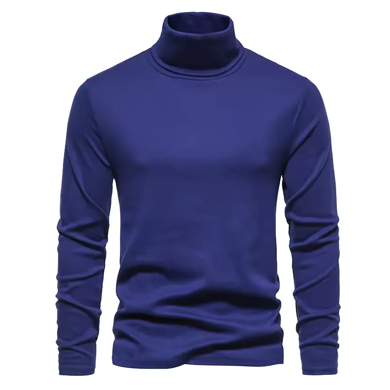 Pull Masculino de Col Rolê – Estilo e Conforto para o Inverno · Azul Escuro