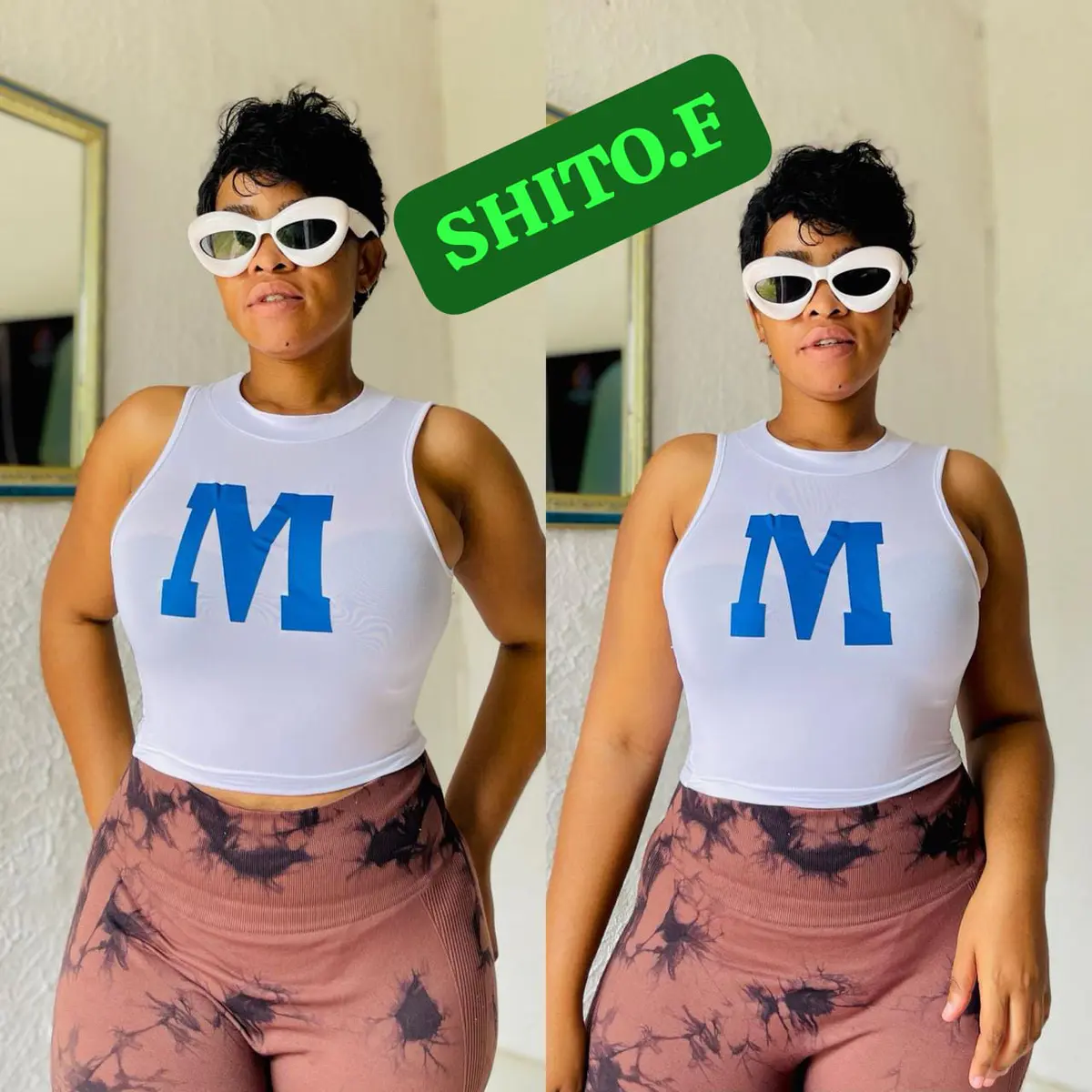 Top Cropped Letra M (3 unidades)