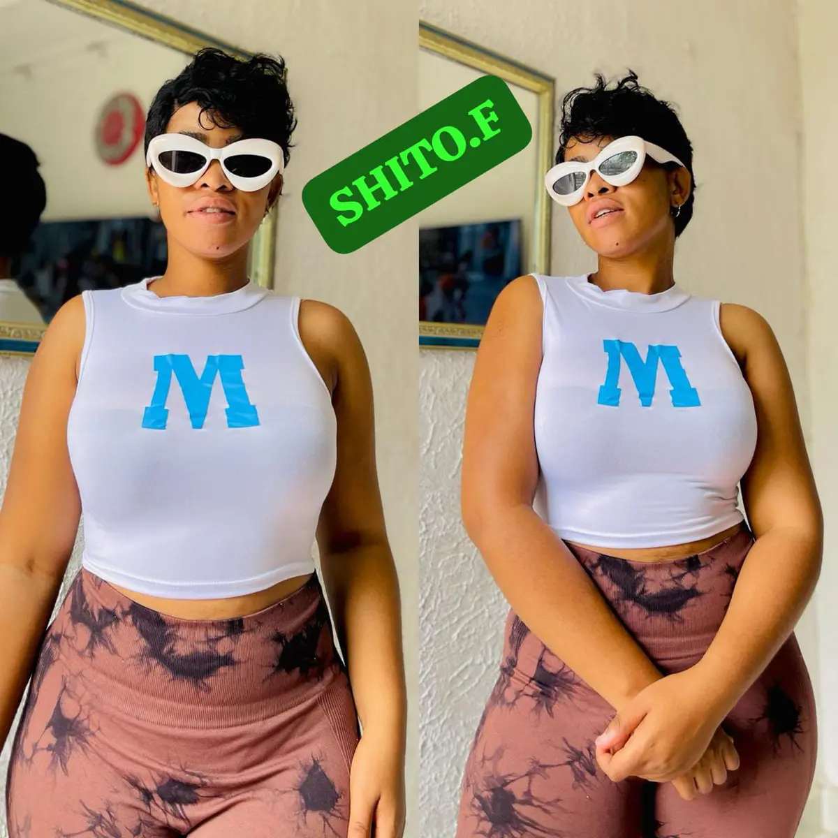 Top Cropped Letra M (3 unidades)