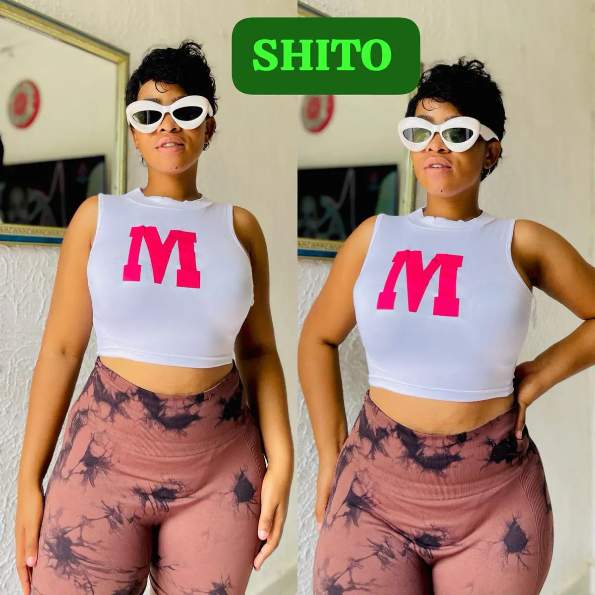 Top Cropped Letra M (3 unidades)