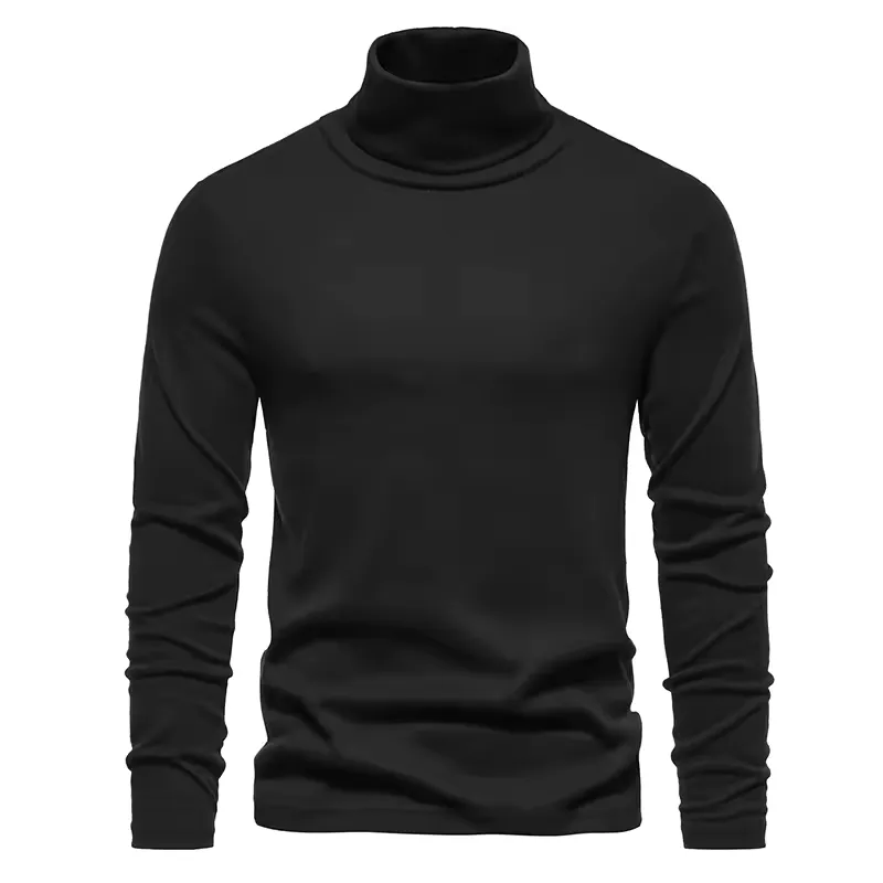 Pull Masculino de Col Rolê – Estilo e Conforto para o Inverno · Preto